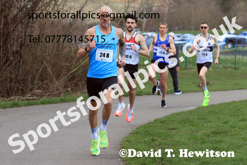 Senior Mens 2026 NECAA Royal Signals Road Relays, Hetton Lyons Country Park, Hetton le Hole. Photo: David T. Hewitson/Sports for All Pics